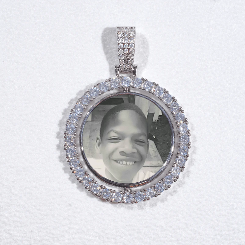 3D Spinning 2-Faced Custom Picture Pendant