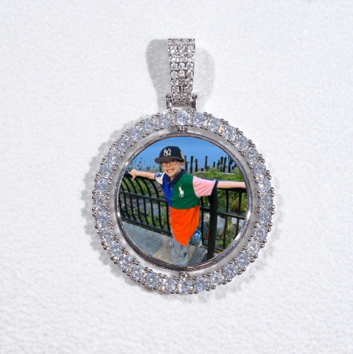 3D Spinning 2-Faced Custom Picture Pendant