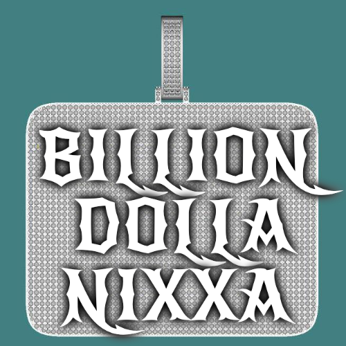 CUSTOM LETTER NECKLACE 3D BIG SQUARE