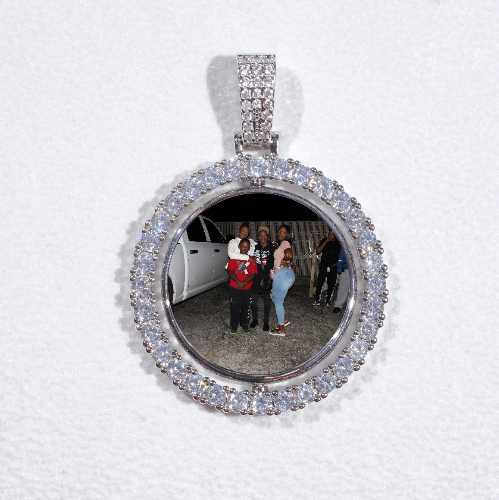 3D Spinning 2-Faced Custom Picture Pendant