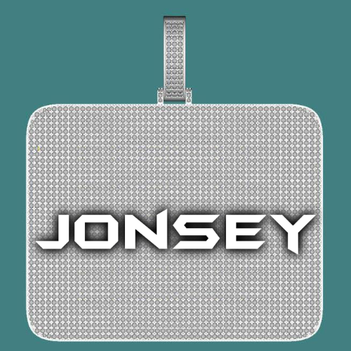 CUSTOM LETTER NECKLACE 3D BIG SQUARE