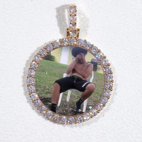 3D CIRCLE CUSTOM PICTURE PENDANT SMALL SIZE