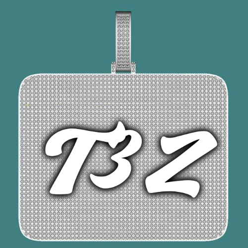 CUSTOM LETTER NECKLACE 3D BIG SQUARE