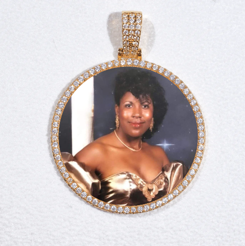 MEDIUM 3D CIRCLE CUSTOM PICTURE PENDANT
