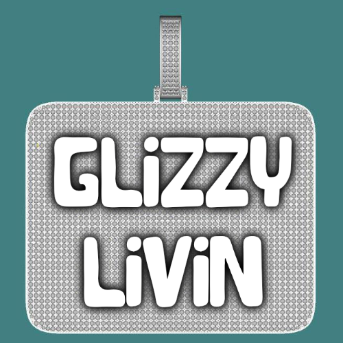 CUSTOM LETTER NECKLACE 3D BIG SQUARE