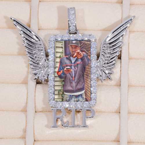 RIP WING 3D CUSTOM PICTURE PENDANT