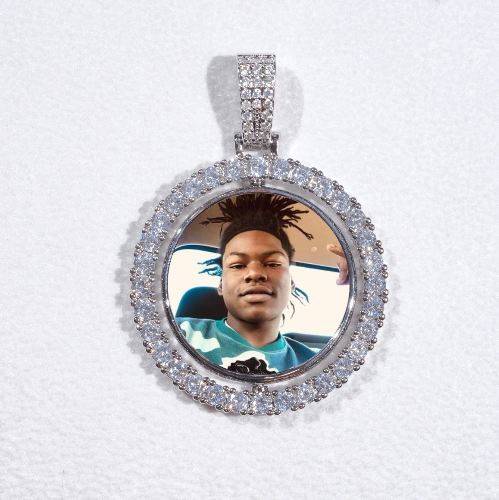 3D Spinning 2-Faced Custom Picture Pendant