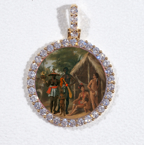 3D CIRCLE CUSTOM PICTURE PENDANT SMALL SIZE