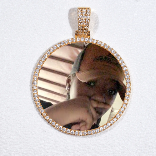 MEDIUM 3D CIRCLE CUSTOM PICTURE PENDANT