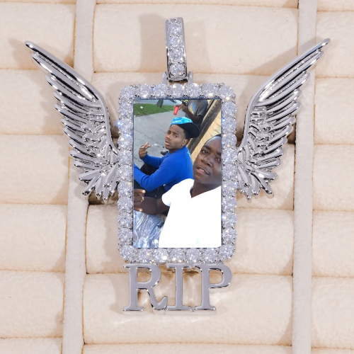 RIP WING 3D CUSTOM PICTURE PENDANT