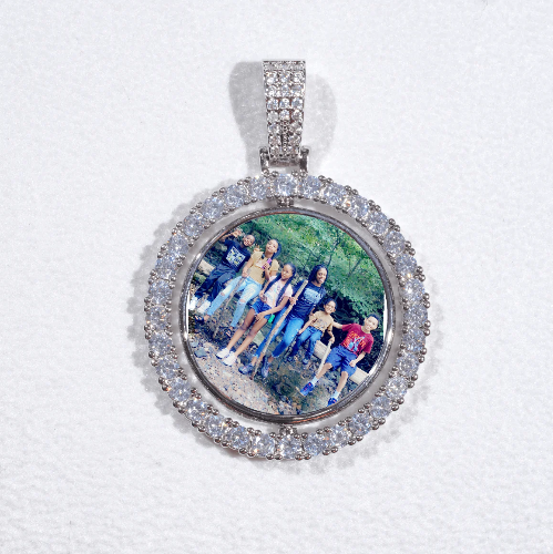 3D Spinning 2-Faced Custom Picture Pendant