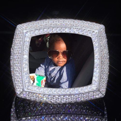 3D CUSTOM PICTURE ICED RING