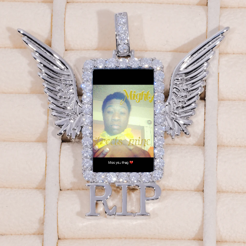 RIP WING 3D CUSTOM PICTURE PENDANT