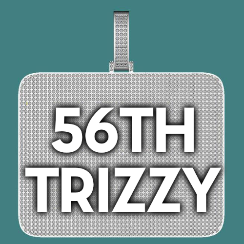 CUSTOM LETTER NECKLACE 3D BIG SQUARE