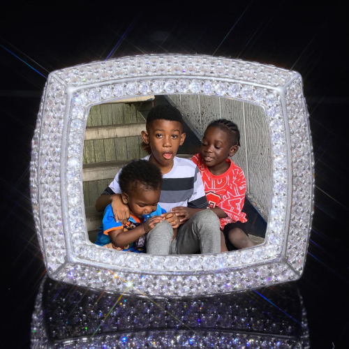 3D CUSTOM PICTURE ICED RING