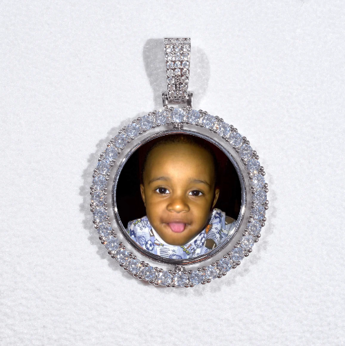 3D Spinning 2-Faced Custom Picture Pendant