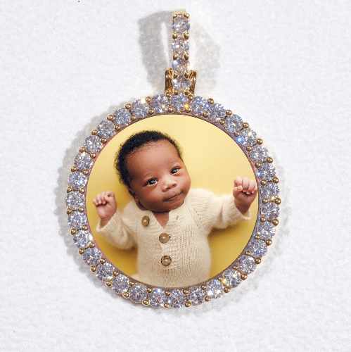 3D CIRCLE CUSTOM PICTURE PENDANT SMALL SIZE