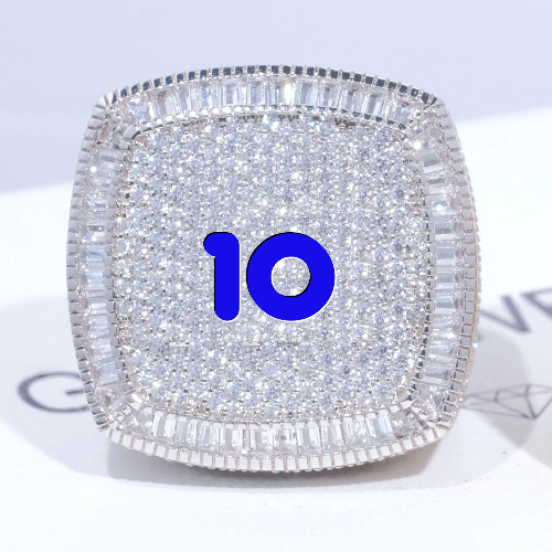 CUSTOM LETTER 3D ICED RING