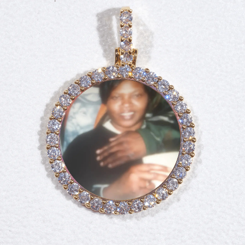 3D CIRCLE CUSTOM PICTURE PENDANT SMALL SIZE