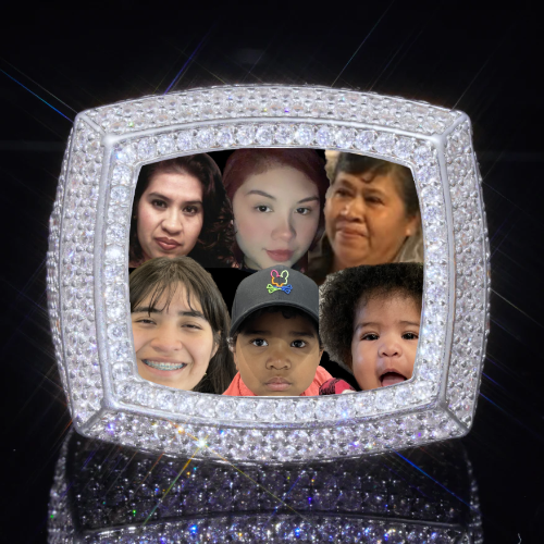 3D CUSTOM PICTURE ICED RING
