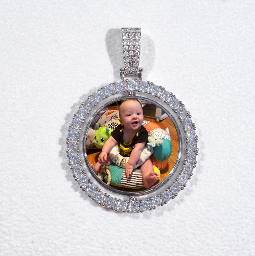 3D Spinning 2-Faced Custom Picture Pendant