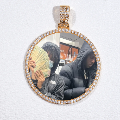 MEDIUM 3D CIRCLE CUSTOM PICTURE PENDANT