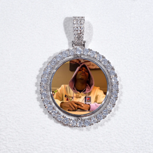 3D Spinning 2-Faced Custom Picture Pendant