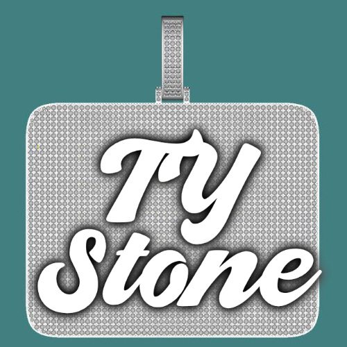 CUSTOM LETTER NECKLACE 3D BIG SQUARE