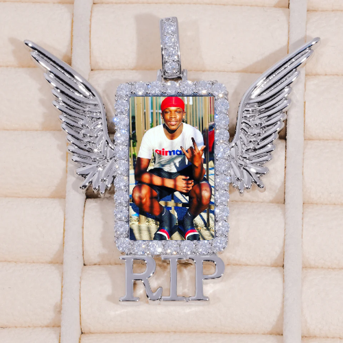 RIP WING 3D CUSTOM PICTURE PENDANT
