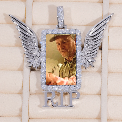 RIP WING 3D CUSTOM PICTURE PENDANT