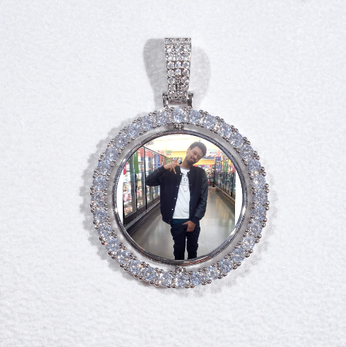 3D Spinning 2-Faced Custom Picture Pendant