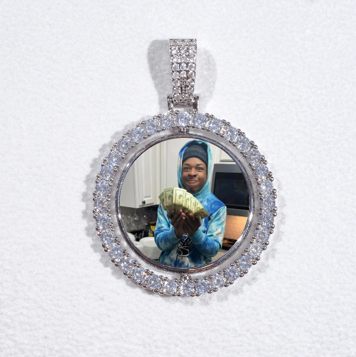 3D Spinning 2-Faced Custom Picture Pendant
