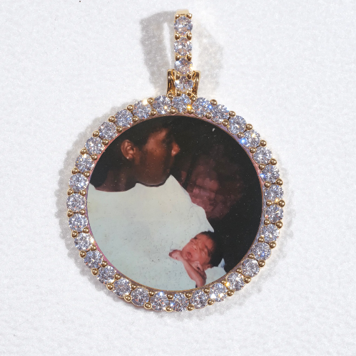 3D CIRCLE CUSTOM PICTURE PENDANT SMALL SIZE