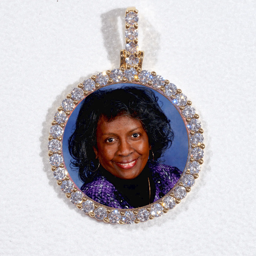 3D CIRCLE CUSTOM PICTURE PENDANT SMALL SIZE