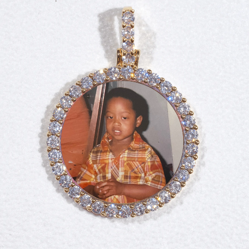 3D CIRCLE CUSTOM PICTURE PENDANT SMALL SIZE