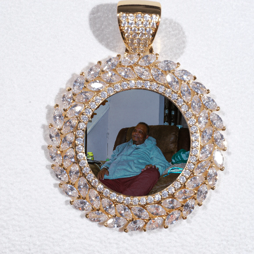 Large 3D Wheat Ear Custom Picture Pendant