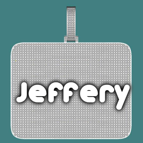CUSTOM LETTER NECKLACE 3D BIG SQUARE