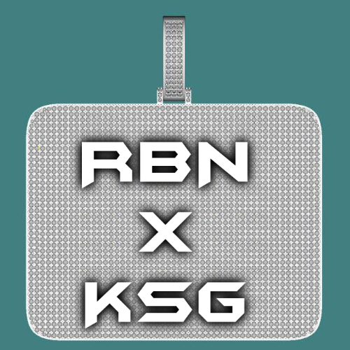 CUSTOM LETTER NECKLACE 3D BIG SQUARE