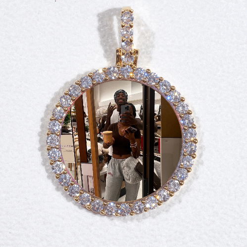 3D CIRCLE CUSTOM PICTURE PENDANT SMALL SIZE