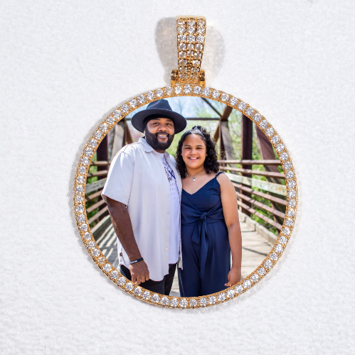 MEDIUM 3D CIRCLE CUSTOM PICTURE PENDANT