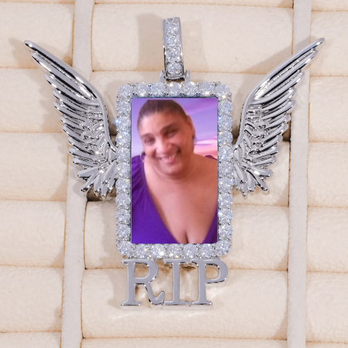 RIP WING 3D CUSTOM PICTURE PENDANT