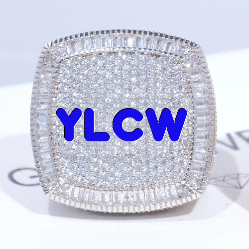 CUSTOM LETTER 3D ICED RING
