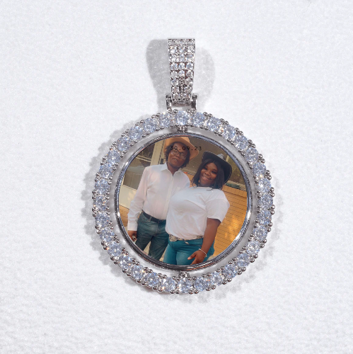 3D Spinning 2-Faced Custom Picture Pendant