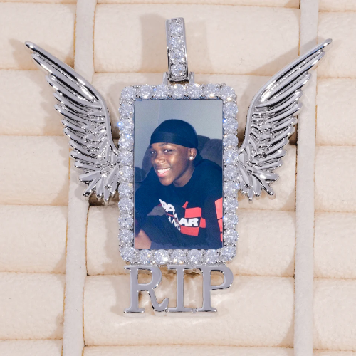 RIP WING 3D CUSTOM PICTURE PENDANT