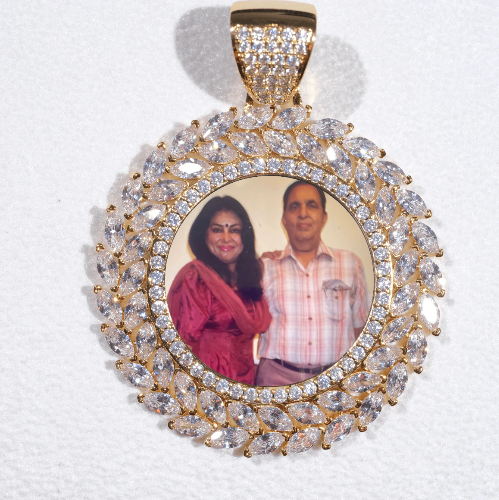 Large 3D Wheat Ear Custom Picture Pendant