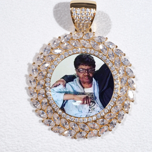 Large 3D Wheat Ear Custom Picture Pendant