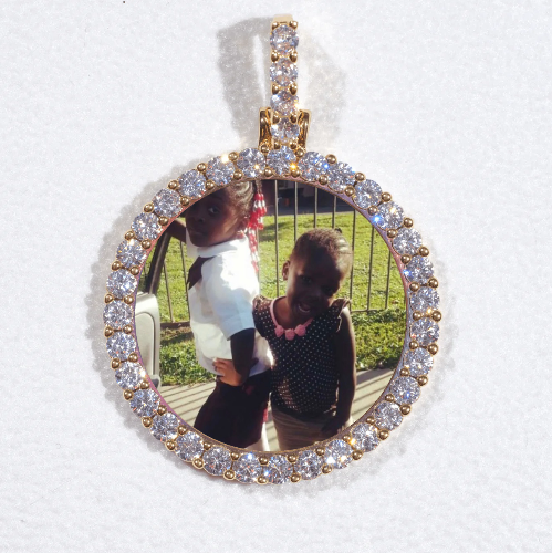 3D CIRCLE CUSTOM PICTURE PENDANT SMALL SIZE