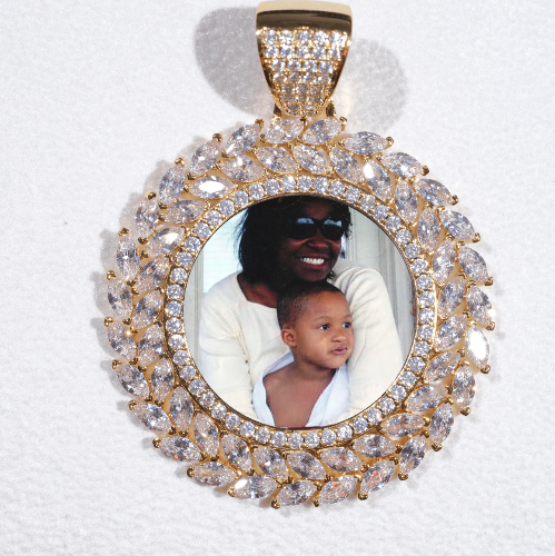 Large 3D Wheat Ear Custom Picture Pendant
