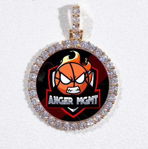 3D CIRCLE CUSTOM PICTURE PENDANT SMALL SIZE