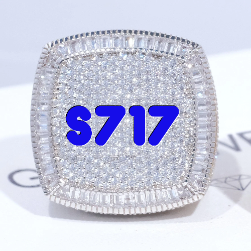 CUSTOM LETTER 3D ICED RING